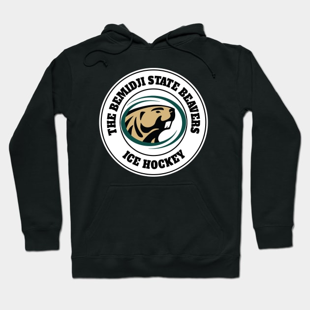 the classic bemidji ice hockey team white background Hoodie by MALURUH